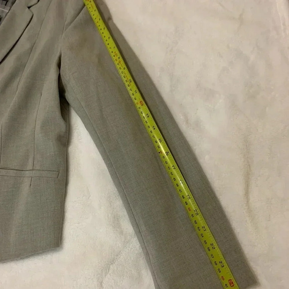 Worthington Women's Blazer Grey Heather One Button Size L NWT - Picture 3 of 10